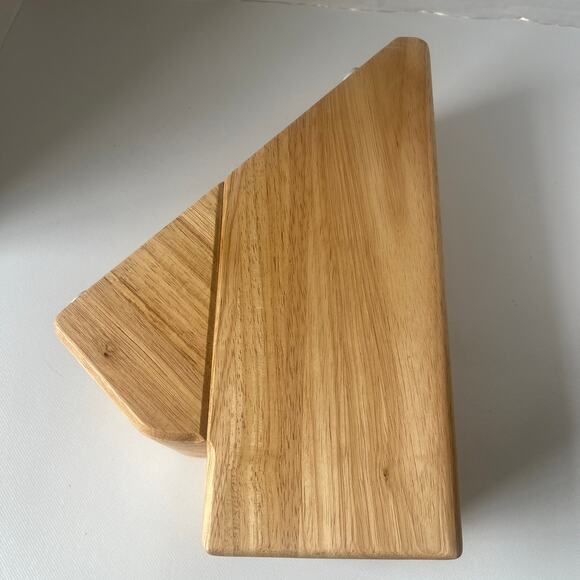 WUSTHOF 13 Slots Knife Wood Block Light Oak Kitchen Counter Beechwood - Picture 4 of 12